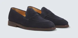 Brunello Cucinelli Suede penny loafers
