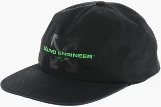 Off-white Solid-Color Baseball Cap SOUND ENGINEER with Contrast Print size One S