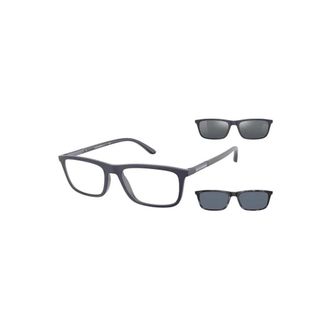 Emporio Armani Ea4160 Optical Frame - male - Emporio Armani - Glasses - Blue - 55 MM - Accessories
