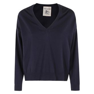 Semicouture Dames, Truien, Blauw, Maat: XS