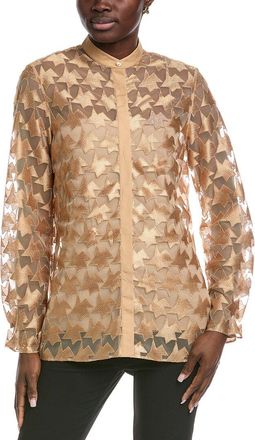 Akris Embroidered Mesh Shirt