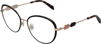 Pucci Zwarte metalen brillenmonturen met demo lenzen - Dames - Brillen - Zwart - ONE Size - Accessoires