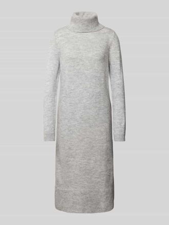 Only Strickkleid mit Rollkragen Modell BRANDIE in Hellgrau Melange, Gr&ouml;&szlig;e XS