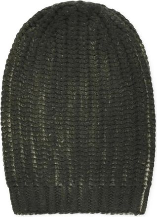 Avant Toi Accessoires, Dames, Groen, ONE Size, Wol, Gedistressed Gebreide Muts