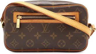 Louis Vuitton Brown Coated/Waterproof Canvas Pochette Cite (Authentic Pre- Loved)