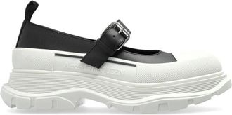 Alexander McQueen Buckled Strap Platform Mary Jane Schoenen - Dames - Platte Schoenen - Zwart - 39 EU - Schoenen