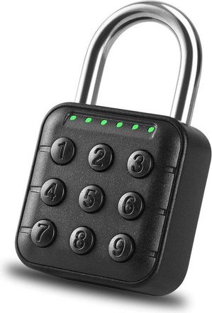 OEM Candado De Combinaci&oacute;n Para Taquillas, Candado Inteligente Impermeable De 6 D&iacute;gitos Para Taquillas Gimnasios Escolares, Vallas Trasteros (negro)