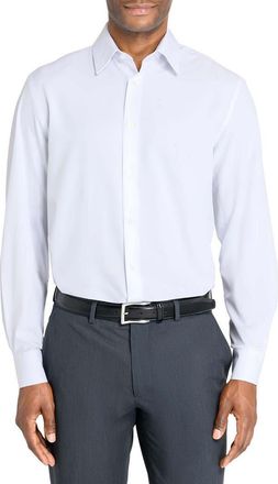 W.R.K Regular Fit Solid Performance Dress Shirt in White at Nordstrom, Size 15