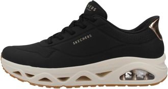 Skechers UNO Glide-Step - Glide On Air - Dames - Sneakers - Zwart - 37 EU - Wol - Schoenen