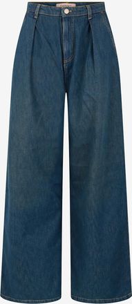 Twinset Hochbündige weite Jeans aus Denim