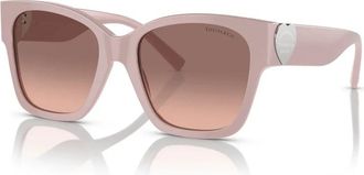 Tiffany & Co. Vierkante zonnebril met Return to Tiffany Heart - Dames - Zonnebrillen - Roze - 54 MM - Accessoires
