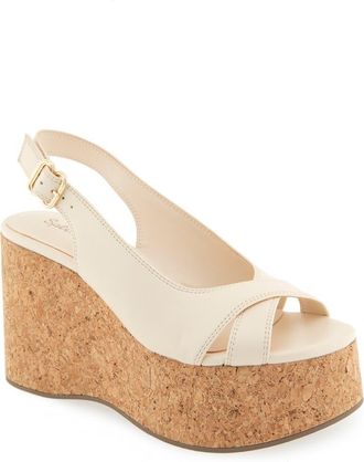 Splendid Mellow Platform Wedge Sandal in Oat at Nordstrom Rack, Size 8.5