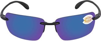 Costa GULF SHORE Blue Mirror Polarized Polycarbonate Unisex Sunglasses GSH 11 OBMP 66