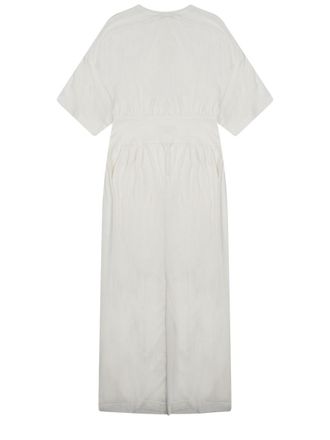 Toteme Cotton-Silk Blend Dress - White