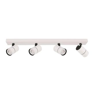 Netlighting Laconi Modern 4 Light Ceiling Spotlight Bar GU10 in White