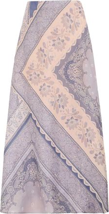 Zimmermann Gonna lunga con stampa - Blu