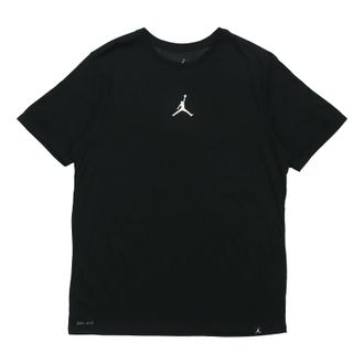 Nike Jordan Air Jordan Iconic Quick Dry Training Sports Short Sleeve Black AR7416-013