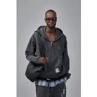 Miharayasuhiro Triple Layered Half-Zip Hoodie