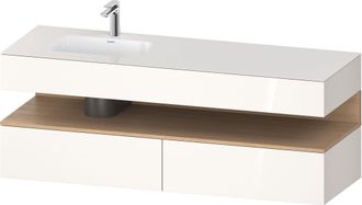 Duravit Duravit - Qatego Lavabo Encastr&eacute; Avec Meuble Sous-lavabo En