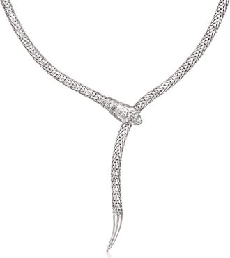 Ross-Simons Italian Sterling Silver Adjustable Snake Necklace