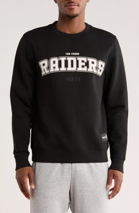 BOSS x NFL Las Vegas Raiders Sweatshirt in Black at Nordstrom Rack, Size Small
