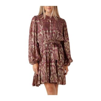 Notre-V Kleedjes, Dames, Veelkleurig, XL, Gouden Mini Jurk Glory