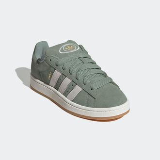 adidas Sneaker ADIDAS ORIGINALS CAMPUS 00S, Damen, Gr. 38,5, weiss (silber gr&uuml;n, sanftes wei&szlig;, gum 3), Leder, Schuhe Sneaker