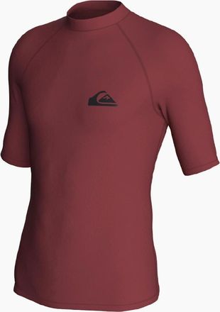 Quiksilver Mens Quiksilver Mens Everyday UV Protect Rash Vest - Red - Size: 36
