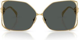 Versace Sunglasses Ve2288 100287 Gold/Dark Gray Women