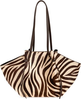 Yuzefi Grote Mochi Shopper Tas - Dames - Shoppers - Bruin - ONE Size - Leer - Tassen