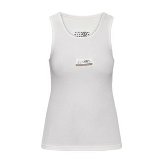 Maison Margiela Dames, Tops, Wit, Maat: L Jersey