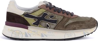 Premiata Mick Green Suede Leather Layered Sneakers