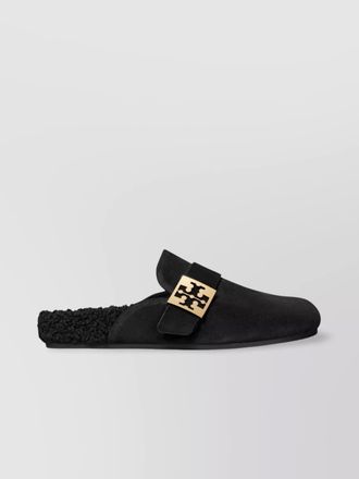 Tory Burch suede slip on gold hardware