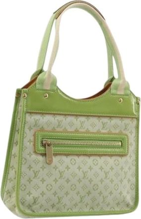Louis Vuitton Pre-owned Handbags, female, Green, Size: ONE SIZE Pre-owned Monogram Mini Canvas Tote Bag