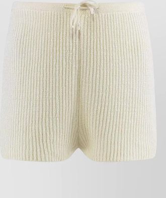Le Kasha linen crochet shorts