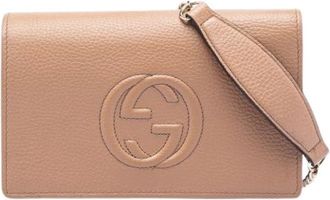 Gucci Pre-owned Cross Body Bags, female, Beige, Size: ONE SIZE Pre-owned Vintage Crossbody Bag