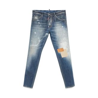 Dsquared2 Slim-fit Jeans, male, Blue, Size: 2XL Stylish Jeans for Men