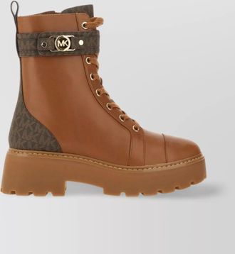 Michael Kors chunky sole ankle boots with contrast panel