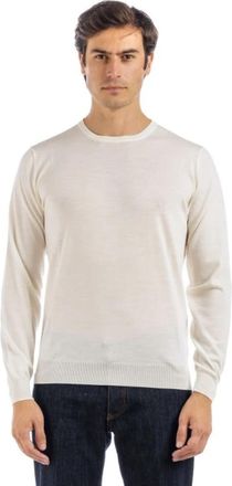 FILIPPO DE LAURENTIIS Gc 1Ml_Rm 16R Crewneck Sweater - Heren - Ronde hals truien - Beige - 3XL - Wol - Truien & Vesten