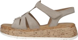 Gabor 742 Sandal - Dames - Sleehakken - Beige - 40 EU - Schoenen