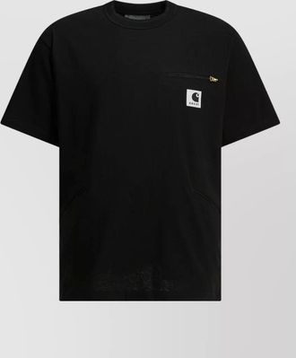 sacai carhartt wip chest pocket crew neck t-shirt