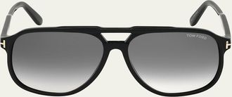 Tom Ford Mens Raoul Gradient Aviator Sunglasses