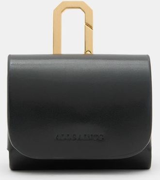 AllSaints Womens Leather AirPod Leather Case, Size: One Size