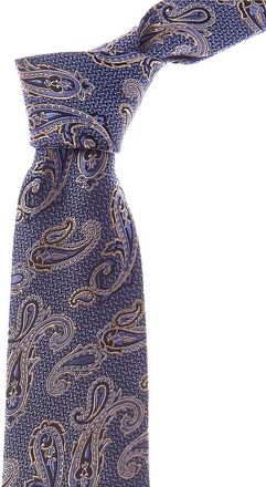 Etro Blue Paisley Silk Tie
