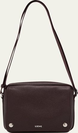 Loewe Mens Medium Pebble Grained Calfskin Messenger Bag