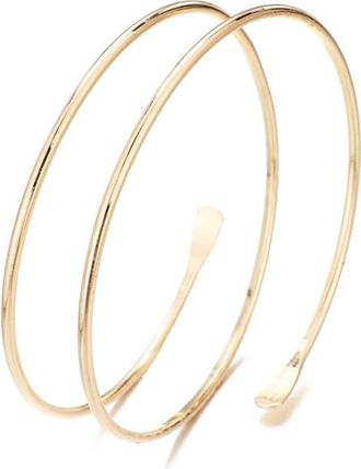 Generic SANDOO Minimalist Arm Cuff Gold Arm Cuff Upper Arm Arm Bracelet Upper Arm Upper Arm Cuff Dainty Layered Arm Bangle Armband Armlet Jewelry for GirlsBra