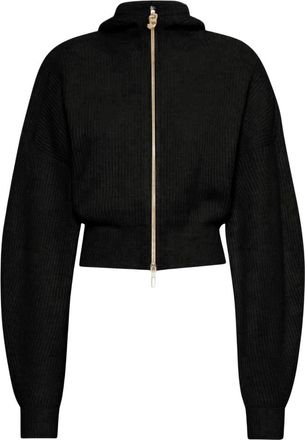 Sportmax Balco Cardigan - Dames - Vesten - Zwart - M - Wol - Truien & Vesten