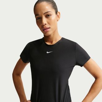 Nike Womens Victory Dri-FIT Short-Sleeve Tennis Top in Black | IB3776-010