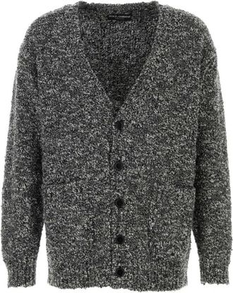 Dolce & Gabbana Textured Gebreid Vest - Heren - Vesten - Grijs - M - Truien & Vesten