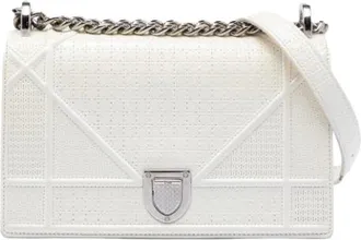 Dior Pre-owned Shoulder Bags, female, White, Size: ONE SIZE Pre-owned The Diorama Shoulder Bag